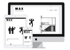 Screenshot der Website Max Architekten