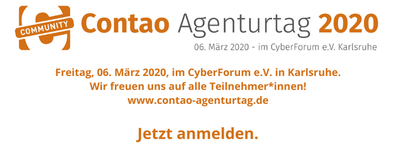 Contao Agenturtag 2020