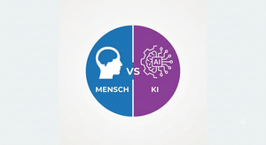 Grafik Mensch versus KI