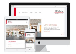 Screenshot: Website für Küche & Design, Backnang