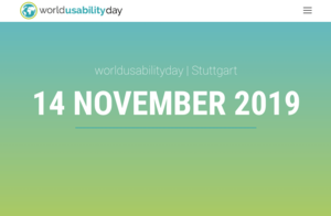 Am 14. November findet der World Usability Day Stuttgart statt - weitzeldesign ist dabei.