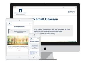 Website für Finanzberatung - Schmidt Finanzen aus Waiblingen