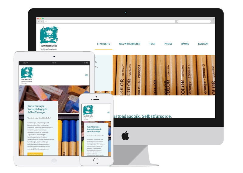 Website für Kunstkiste Berlin