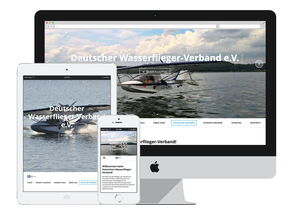 Screenshot der Website für den Deutschen Wasserflieger-Verband e.V.
