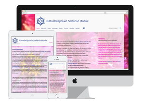 Screenshot: Website Naturheilpraxis in Ludwigsburg
