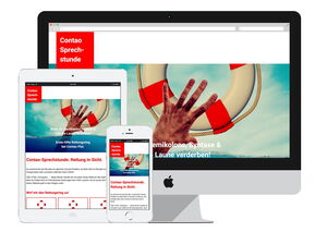 Screenshot der Website Contao-Sprechstunde